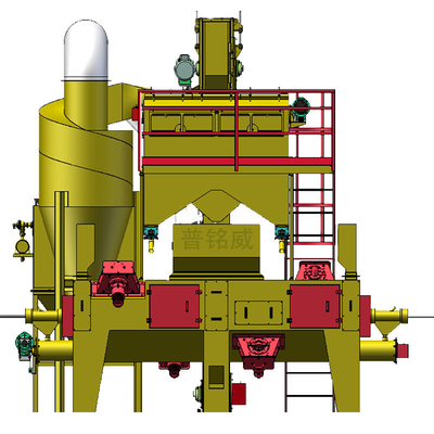 Metal Surface Derusting Machine for Removing Mill Scale Wire Rod Shot Blasting Machine