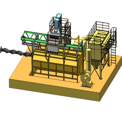 Fully Automatic Wire Rod Coil Shot Blasting Machine for Fastener Industry Productions