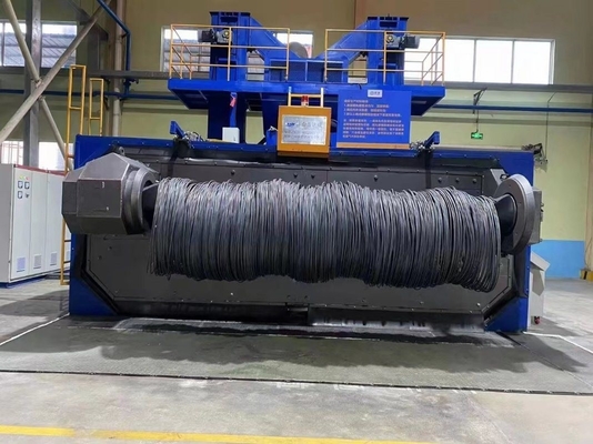 Wire Shot Blasting Machine for Prestressed Steel Strand Industry 6m x 5m 50T Capacity