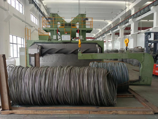 Wire Shot Blasting Machine for Prestressed Steel Strand Industry 6m x 5m 50T Capacity