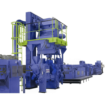 PMW-DX Series Custom Inline Continuous Wire Rod Shot Blasting Machine with 160 M/Min