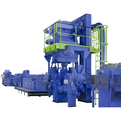 Customized Online Through Wire Rod Shot Blasting Machine with Flow Valve Control High Cleanliness