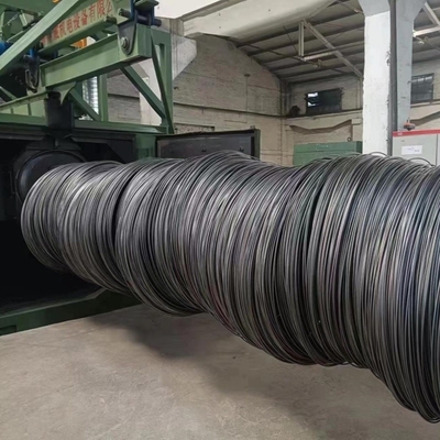 High Cleanliness Single Station Wire Rod Coil Shot Blasting Machine With Automatic Control