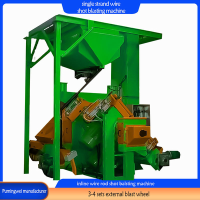 Descaling Wire Rod with Automation Automatic Inline Continuous Shot Blasting Machine