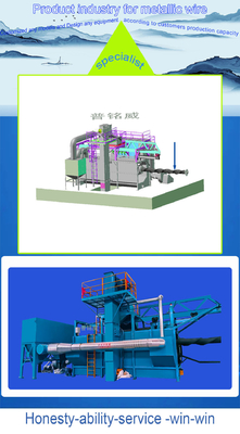 Single Mandrel Wire Rod Coil Shot Blasting Machine with After-sales Service