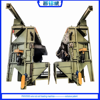Customized Shot Blasting Machine 5500 for Fastener Wire and Low Wire Loss of 0.2-0.3%