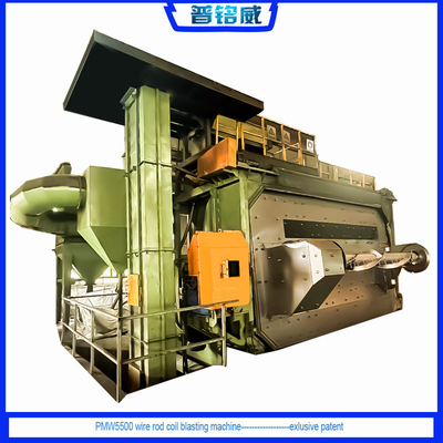 Customized Shot Blasting Machine 5500 for Fastener Wire and Low Wire Loss of 0.2-0.3%