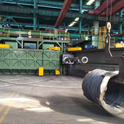 16.8 * 12.4 * 5.8meters Flat Door Disc Wire Blasting Machine Pmw5300 for Customization