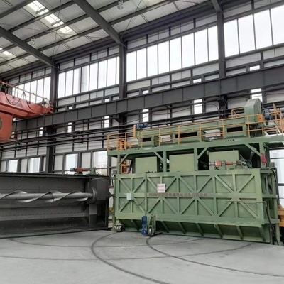16.8 * 12.4 * 5.8meters Flat Door Disc Wire Blasting Machine Pmw5300 for Customization