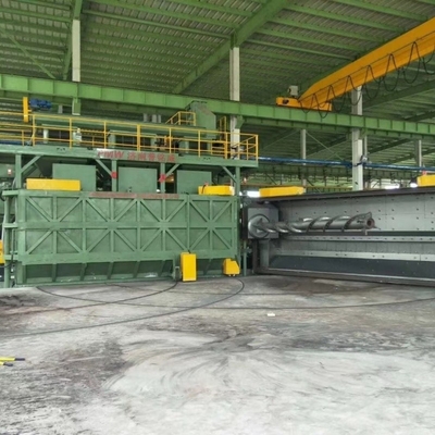 16.8 * 12.4 * 5.8meters Flat Door Disc Wire Blasting Machine Pmw5300 for Customization