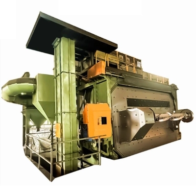 Stainless Steel Wire Rod Coil Shot Blasting Machine Artificial Control Horizontal Layout