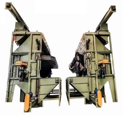 Stainless Steel Wire Rod Coil Shot Blasting Machine Artificial Control Horizontal Layout