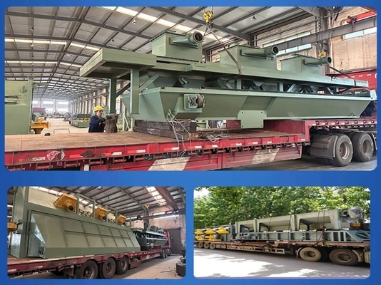 Stainless Steel Wire Rod Coil Shot Blasting Machine Artificial Control Horizontal Layout