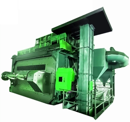 Stainless Steel Wire Rod Coil Shot Blasting Machine Artificial Control Horizontal Layout