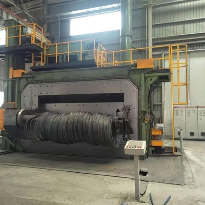 Customizable Wire Rod Shot Blasting Machine for Fastener Industry 80 Tons Capacity