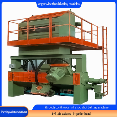 Rust Removal Level S2.5-3.0 Continuous Wire Stock Shot Blasting Machine for Spring Steels