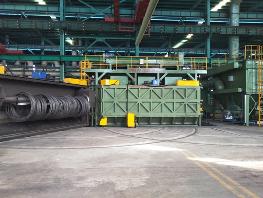 PMW5300 Swing Door Wire Rod Shot Blasting Sand Blasting Machine Equipment 16.8x12.4x5.8m