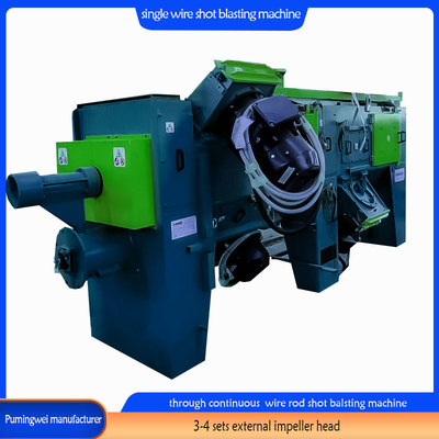 Electric Single Wire Through Type Shot Blasting Machine for Rust Cleaning Equipment