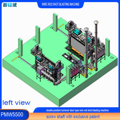 Flip Door Type Metal Wire Shot Blasting Machine for Rust Removal and Derusting Cost