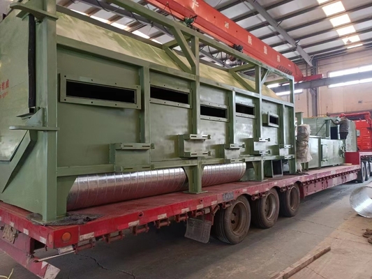 Wire Rod Double-Position Turnover Door Peening Machine with Rust Cleaning Equipment
