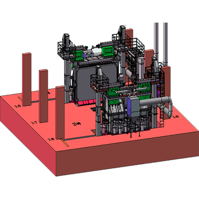 Steel Production Line Used Wire Rod Coil Shot Blasting Machine with High Cleanliness