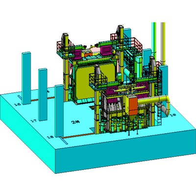 Steel Production Line Used Wire Rod Coil Shot Blasting Machine with High Cleanliness