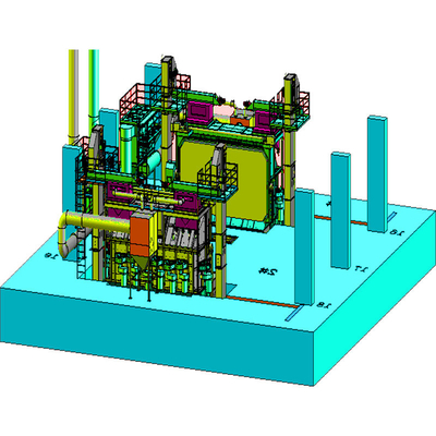 Steel Production Line Used Wire Rod Coil Shot Blasting Machine with High Cleanliness