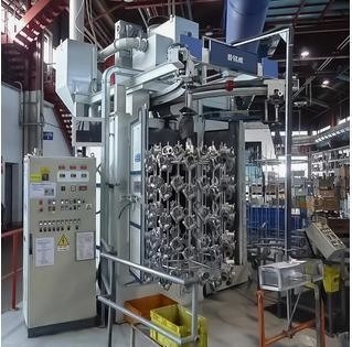 Continuous Pass Through Overhead Chain Conveyor Shot Blasting Machine for Small Objects