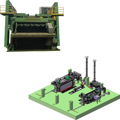 High Cleanliness Wire Rod Coil Shot Blasting Machine Pmw5500 with 0.2-0.3% Wire Loss