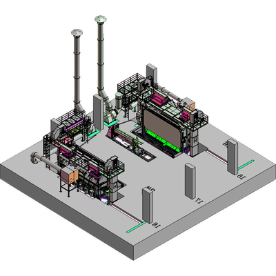 High Cleanliness Wire Rod Coil Shot Blasting Machine Pmw5500 with 0.2-0.3% Wire Loss
