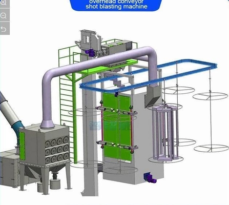 High Cleanliness Catenary-Through Abrator for Overhead Chain Conveyor Shot Blasting