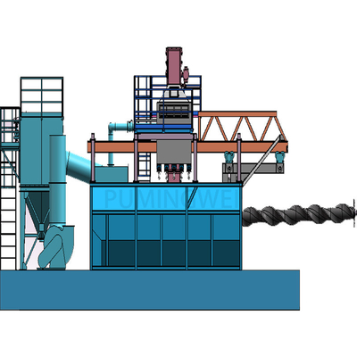 Wire Rod Coil Shot Blasting Machine with Customized Blast Entire Roll Functionality