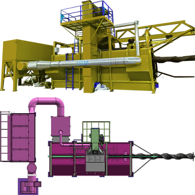 Wire Rod Coil Shot Blasting Machine with Customized Blast Entire Roll Functionality
