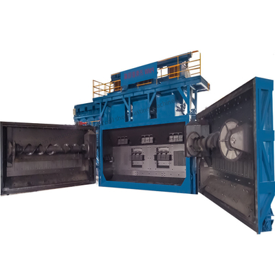 Wire Rod Coil Shot Blasting Machine with Overlapped Liner Blocks Wire Range 5.5-42mm