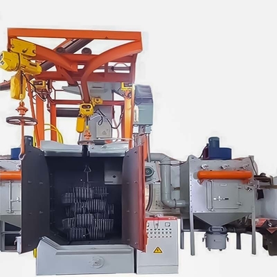 Overhead Hanger Hook Type Shot Blasting Machine for Fire Extinguishers Parts and Derusting