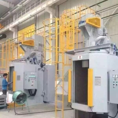 Q37 Series Overhead Hanger Hook Type Shot Blasting Machine for Cleaning Blue Colors