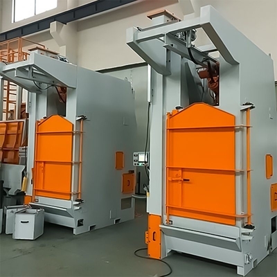 High Cleaning Overhead Hanger Hook Shot Blasting Machine for Custom Sizes and Options