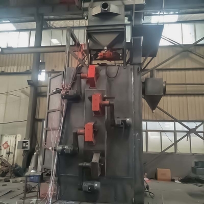 Electric Blue Cleaning Spinner Hanger Shot Blasting Machine with Hooks Customization
