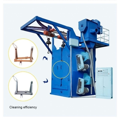 Y Track Spinner Hanger Shot Blasting Machine for Hardware Cleaning Customized Options