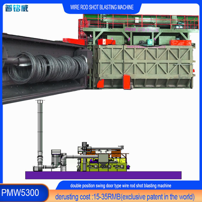 Customized Wire Rods Rust Removal Shot Blasting Machine for and Wire Surface Derusting