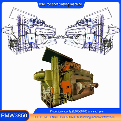 High Cleanliness PC Strand Shot Blasting Machine for Automatic Wire Rod Coil Cleaning