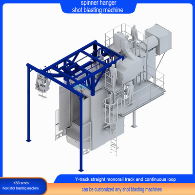 Crawler Abrator Custom Standard Spinner Hanger Pass Through Shot Blasting Machine
