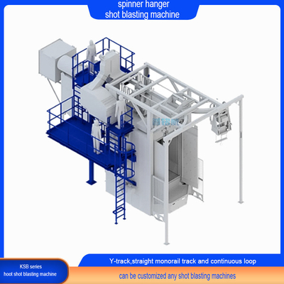 Crawler Abrator Custom Standard Spinner Hanger Pass Through Shot Blasting Machine