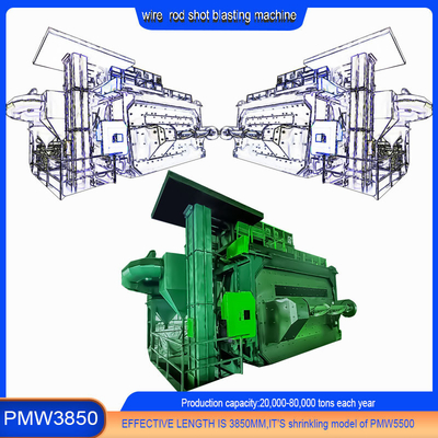 Wire Products Descaling and Shot Peening Electric Wire Rod Coil Shot Blasting Machine