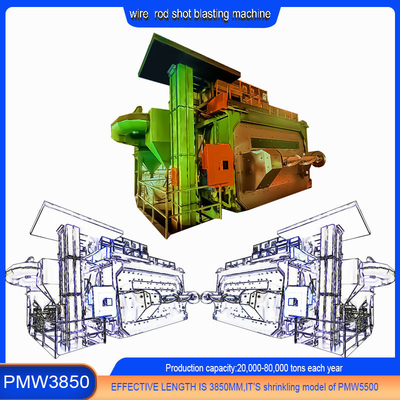 20-40RMB/T Derusting Cost Wire Rod Coil Shot Blasting Machine for Different Wire Ranges