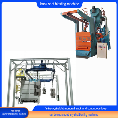 Triangle Shape Spinner Hanger Shot Blasting Machine with Remote Control Operation