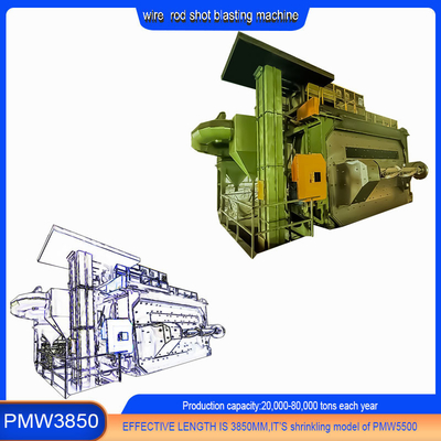 Customization Shot Peening Wire Rod Coil Shot Blasting Machine for Spring Wire Products