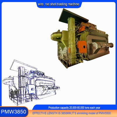 Customization Shot Peening Wire Rod Coil Shot Blasting Machine for Spring Wire Products