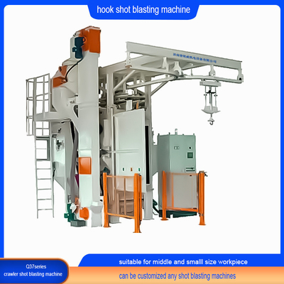 Highly Continuous Pass Through Rail Spinner Hanger Shot Blasting Machine with Hooks