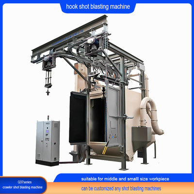 Highly Continuous Pass Through Rail Spinner Hanger Shot Blasting Machine with Hooks